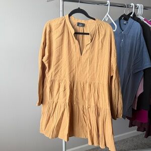 Vici Mustard Mini Dress